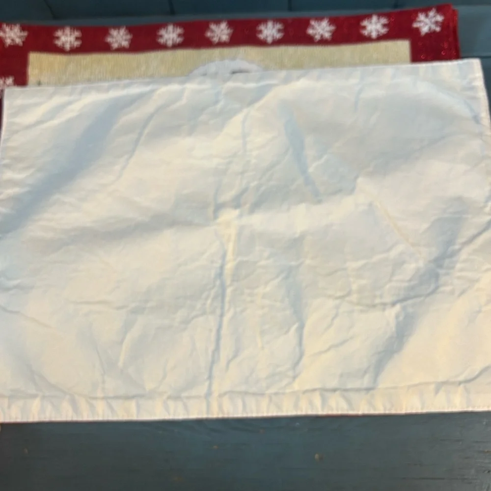 St. Nicholas Square Snowman Placemats - Red, White, Green (Set of 3)